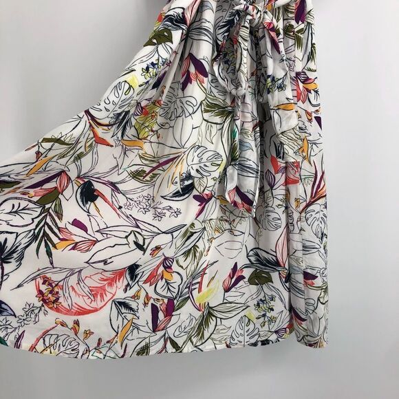 A NEW DAY Sleeveless Floral Midi Dress Tie Waist - Picture 4 of 11